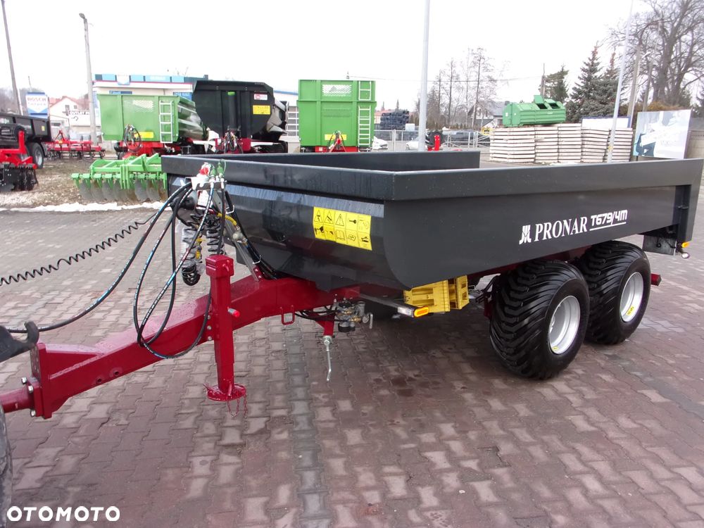 Pronar Przyczepa budowlana-skorupowa PRONAR T-679/2-12t, T679/3-10t, T679/4M-8,5t, T679/4MN-8,5t- Ursus T-041 - ładowność 7-ton, Kellfri 23-D60 - 6-ton, Kellfri 23-D90 - 9-ton - 16