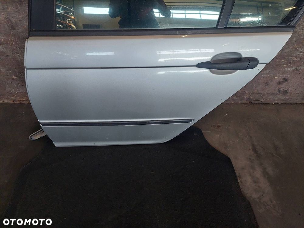 DRZWI KOMPLETNE LEWY TYŁ BMW E46 SEDAN 354/7 TITANSILBER METALLIC - 6