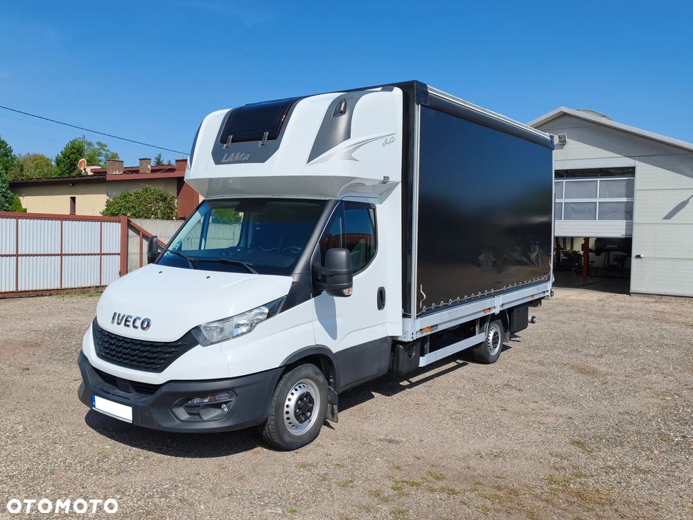 Iveco DAILY 35S18 WINDA DHOLLANDIA BAR 750KG FIRNA PLANDEKA 9EP KLAPA BEZWYPADKOWY SERWISOWANY FV23% - 8