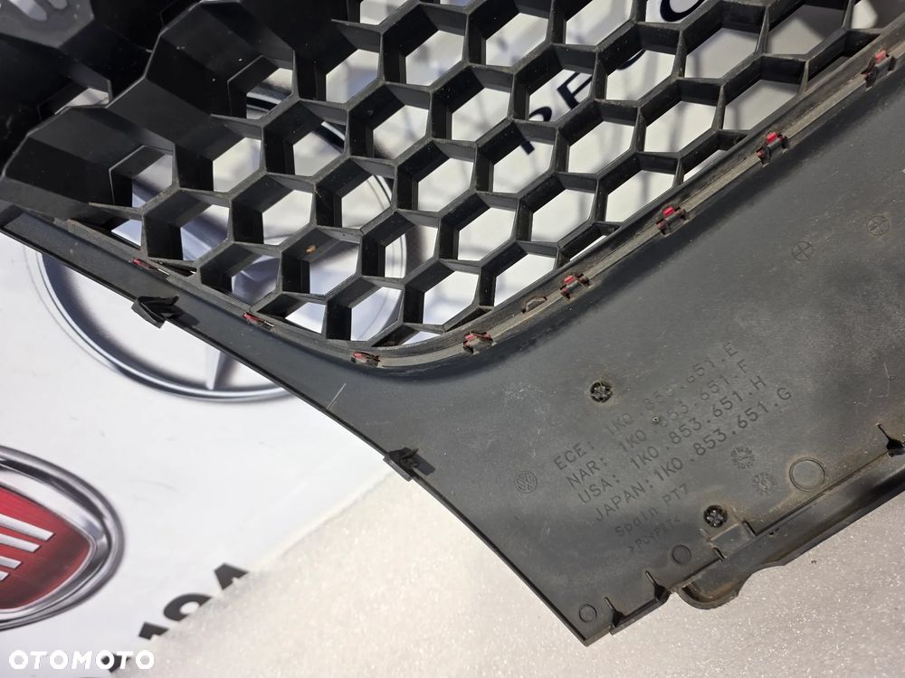 VW GOLF V GTI 03- ATRAPA / GRILL PRZEDNI PRZÓD NR 1K0853651E NR AUKCJI GL916 - 20