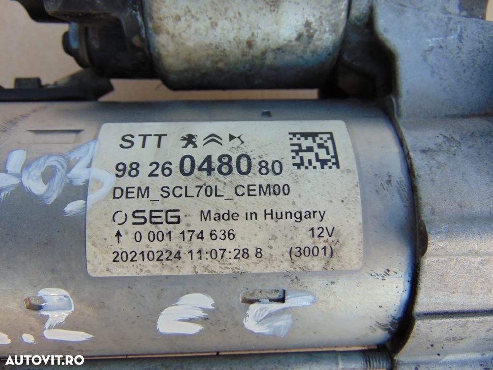 Electromotor Peugeot Boxer 2.0 euro 6 2.2 citroen Jumper Opel Movano cod 9826048080 fiat ducato - 2