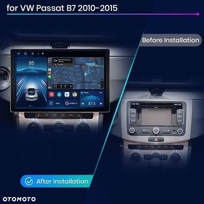 Radio nawigacja VW Volkswagen Passat B6 B7 CC 2005 - 2015 Android 6GB - 3