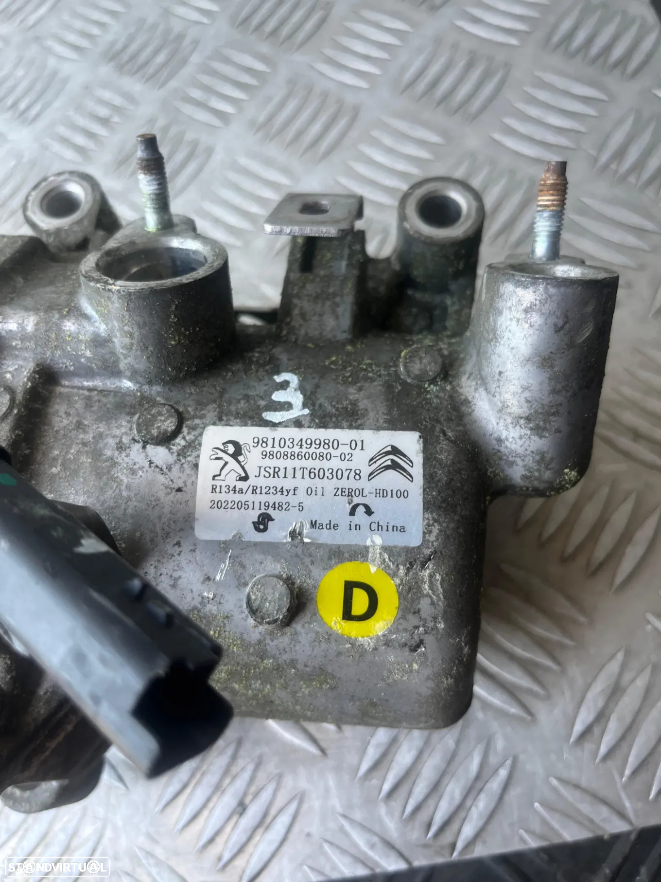 Compressor Ar Condicionador Peugeot/ Citroen Ref: 9810349980-01/9808860080-02/YH01 - 5