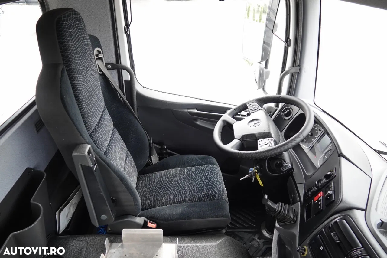 Mercedes-Benz ATEGO 1627 / 4X2 / BASCULĂ 3 LATERALE + HDS HIAB 099 BS-2 / PILOT / ROTATOR / FURCĂ / ANVELOPE 100% / IMPORTAT - 29