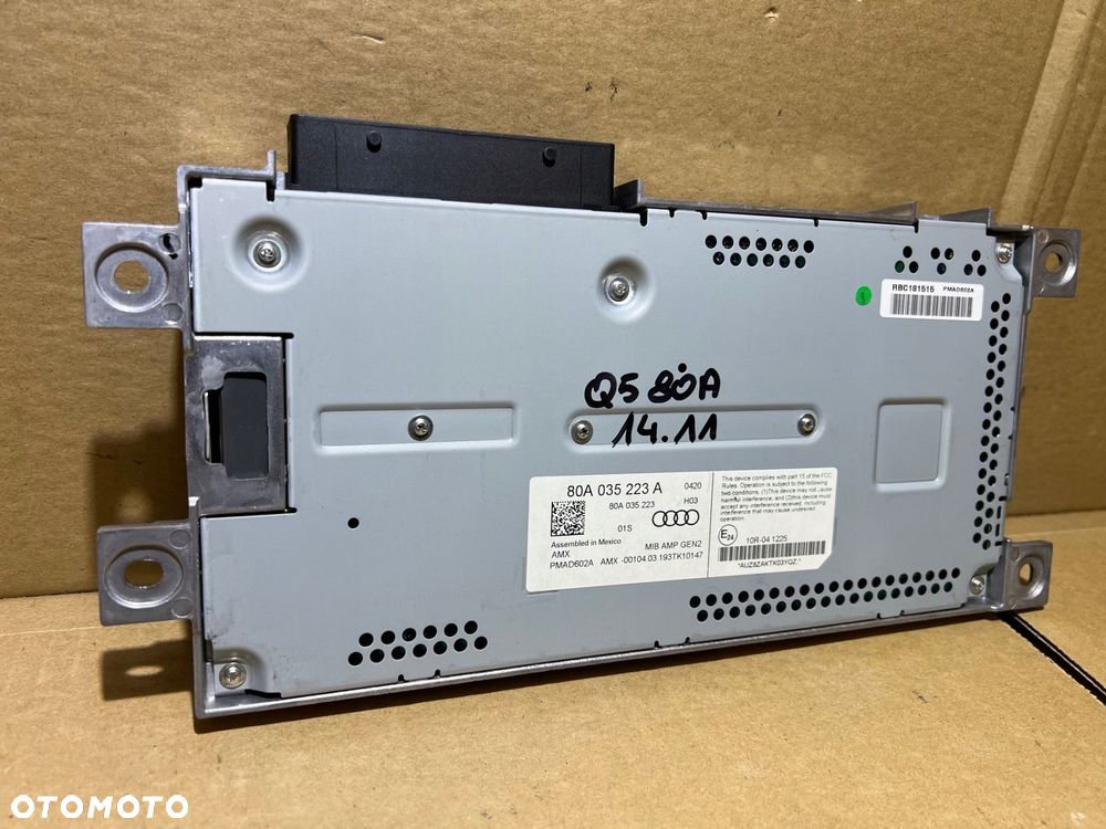 audi q5 80a wzmacniacz bang olufsen 80a035223a - 3