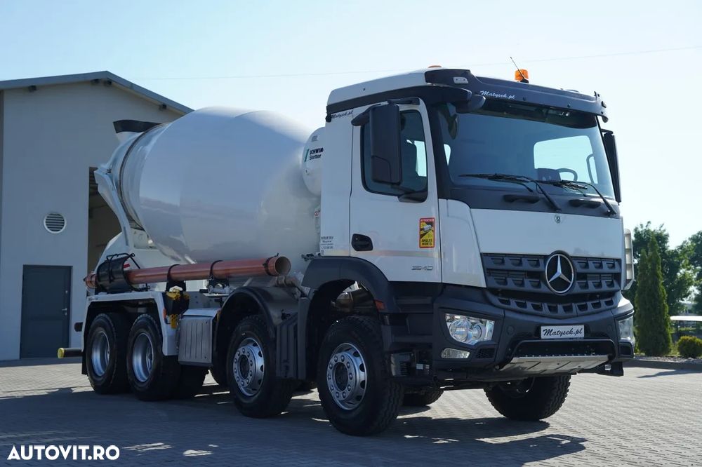 Mercedes-Benz AROCS 3240 / 9M3 BETONIERĂ / 8x4 / BETONIERĂ / SCHWING STETTER / 100% ANVELOPE - 5