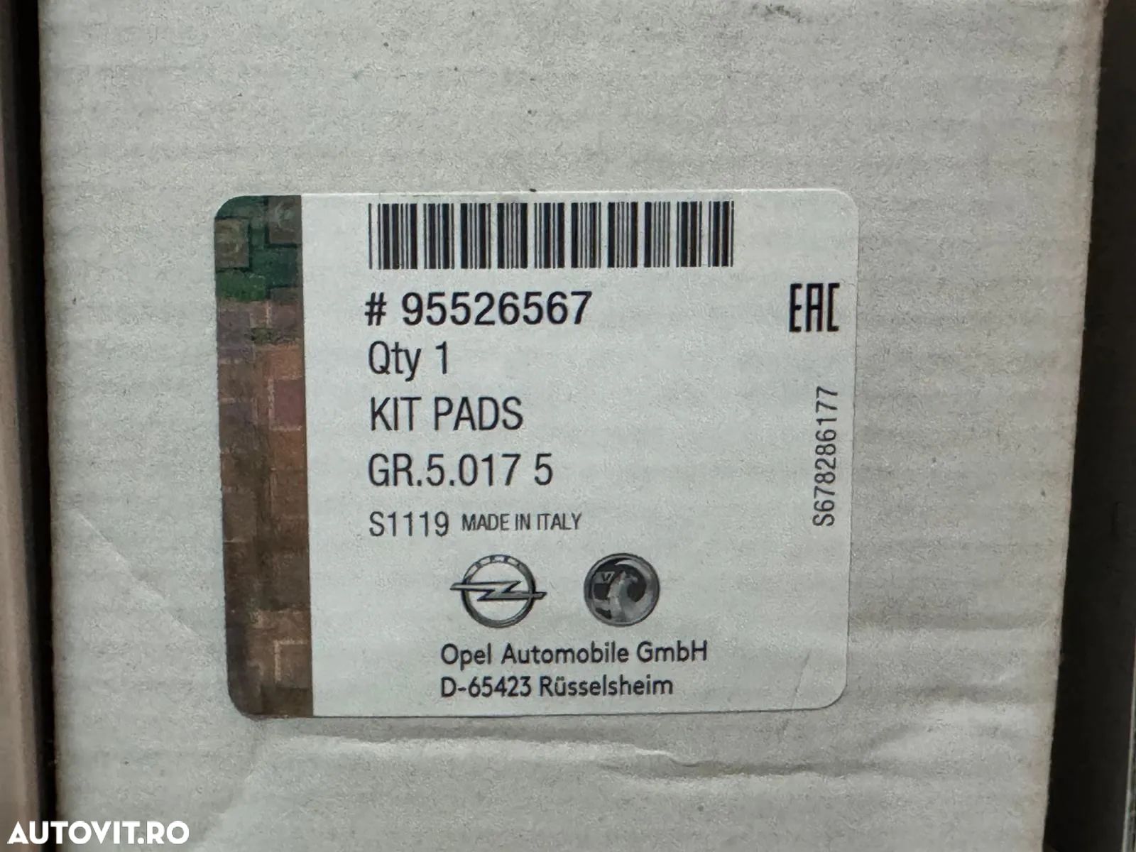 95526567 | Placute Frana Fata | Opel Astra K - 1