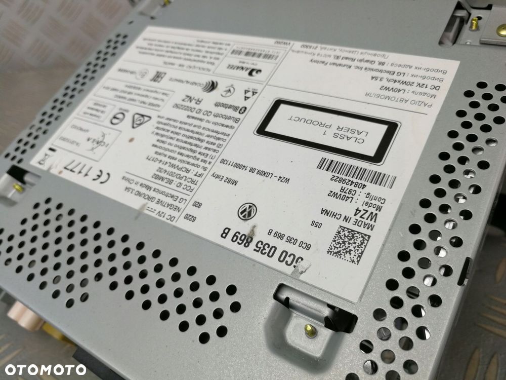 6C0035869B radio wyświetlacz cd fm fabryczne VW POLO 6R 6C V LIFT 2014-17 - 8