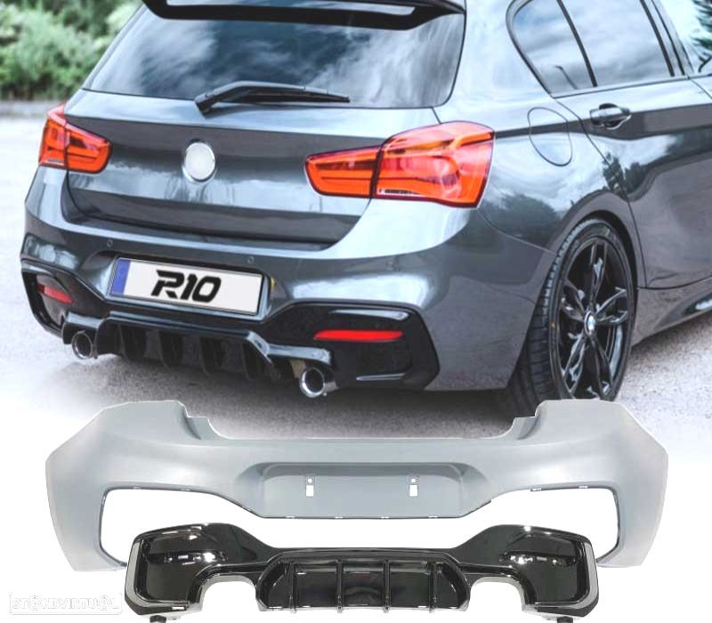 PARA-CHOQUES TRASEIRO BMW F20 F21 15-19 LCI LOOK M PERFORMANCE - 1