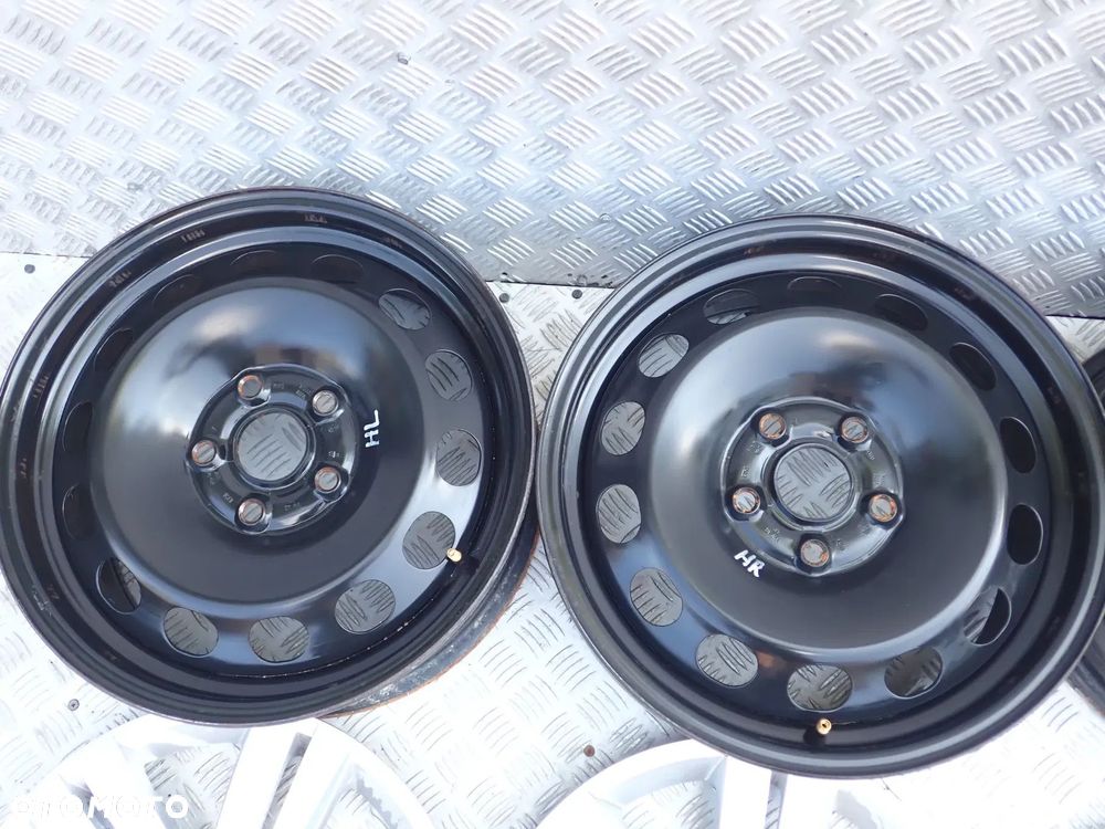 FELGI STALOWE VW 5X112 6,5X16 ET 50 1K0601027A KOŁPAKI - 2