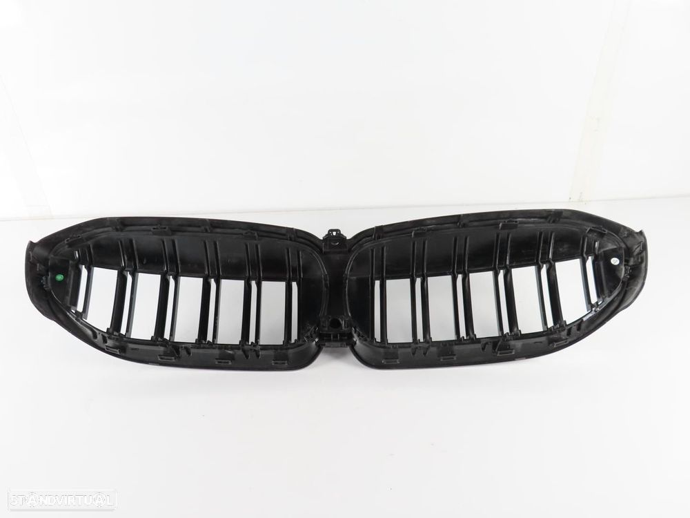 Grelhas Duplas Preto Brilho Frente Usado / Original BMW 3 (G20)/BMW 3 Touring (G... - 4