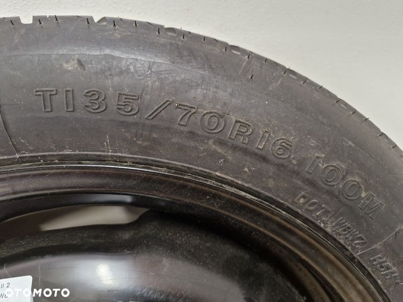 toyota matrix ii 2 koło dojazdowe zapasowe 135/70/16 5x110 16jx4 52910-0a910 - 5