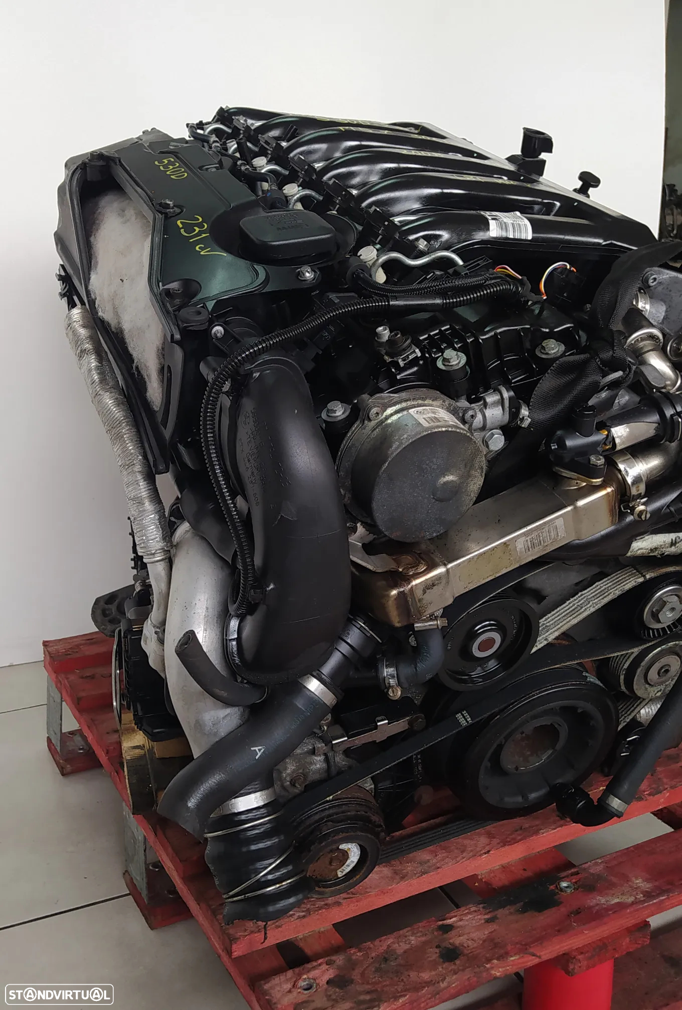 Motor Bmw 530D 231cv E60 M57 306D3 bloco aluminio caixa velocidades 6HP28 - 047w3e - 4