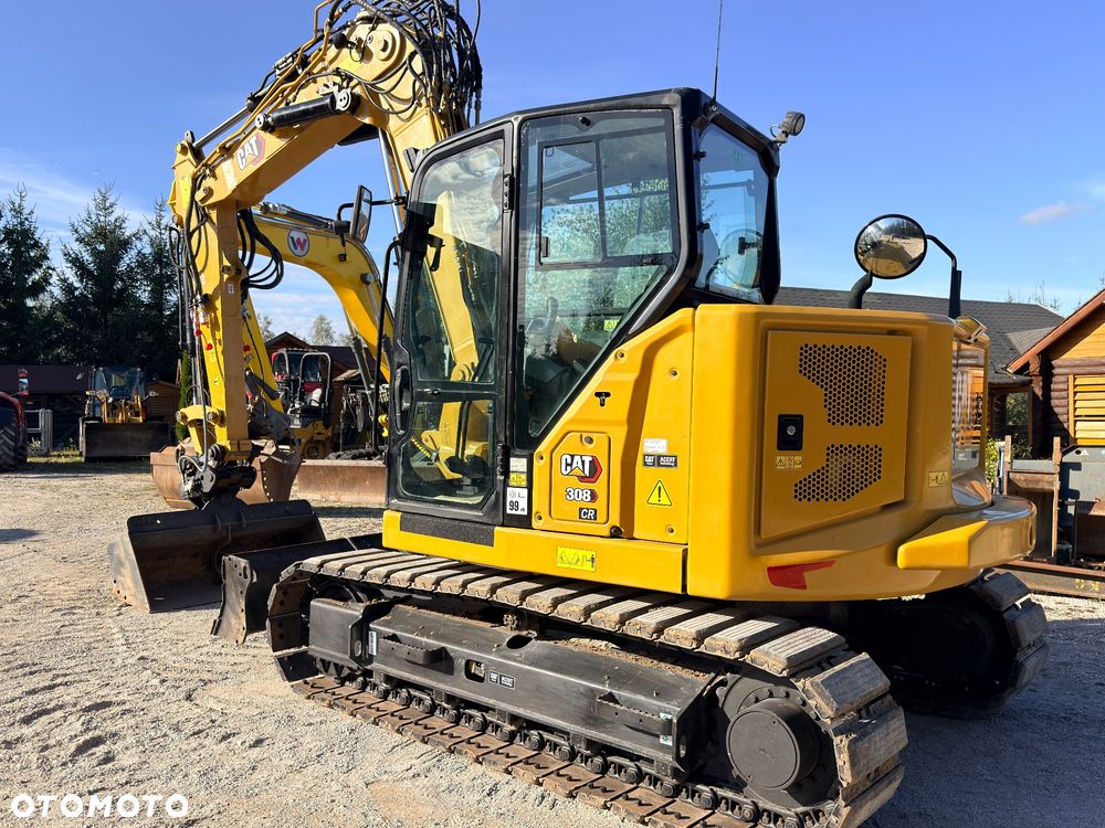 Caterpillar CAT 308 CR 07 koparka CATEPILLAR Gąsienica nakładki 8ton szybkozłącze hydr 309 307 306 KLIMA Minikoparka CR C3.3 - 8