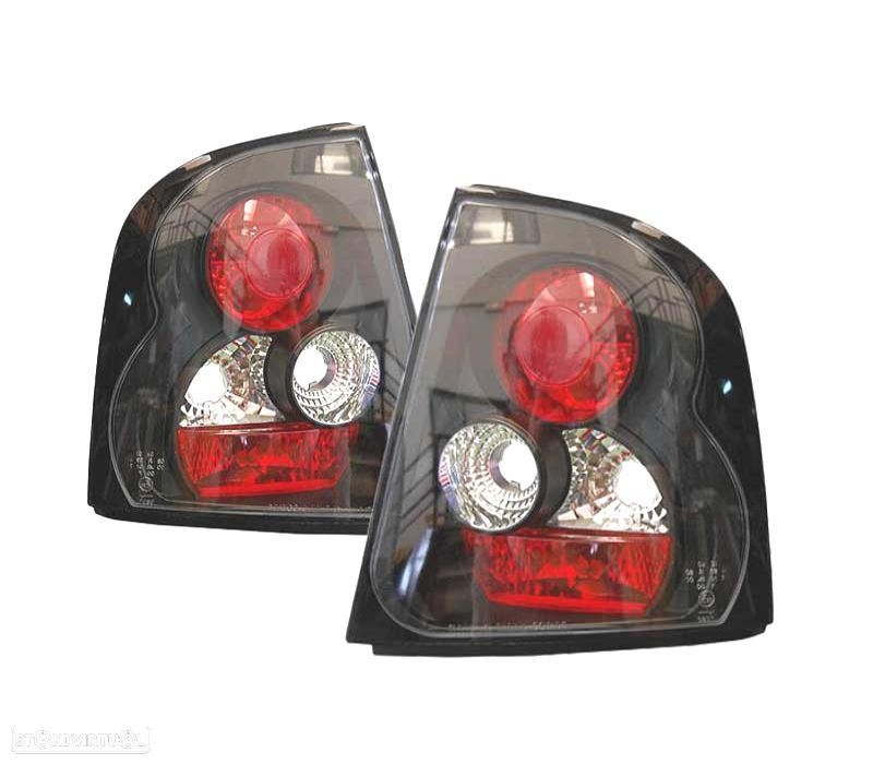 FAROLINS TRASEIROS SKODA OCTAVIA 97-04 PRETO - 1