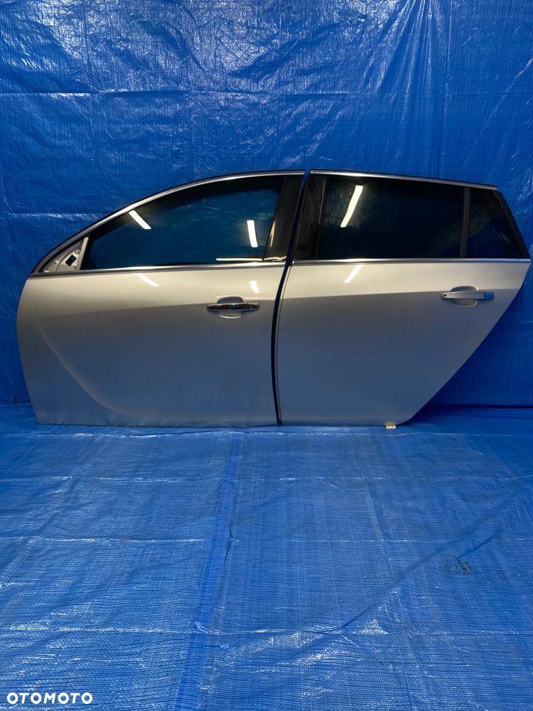 OPEL INSIGNIA A DRZWI LEWE LEWY PRZÓD PRZEDNIE TYŁ TYLNE SREBRNE Z176 KOMPLETNE - 2