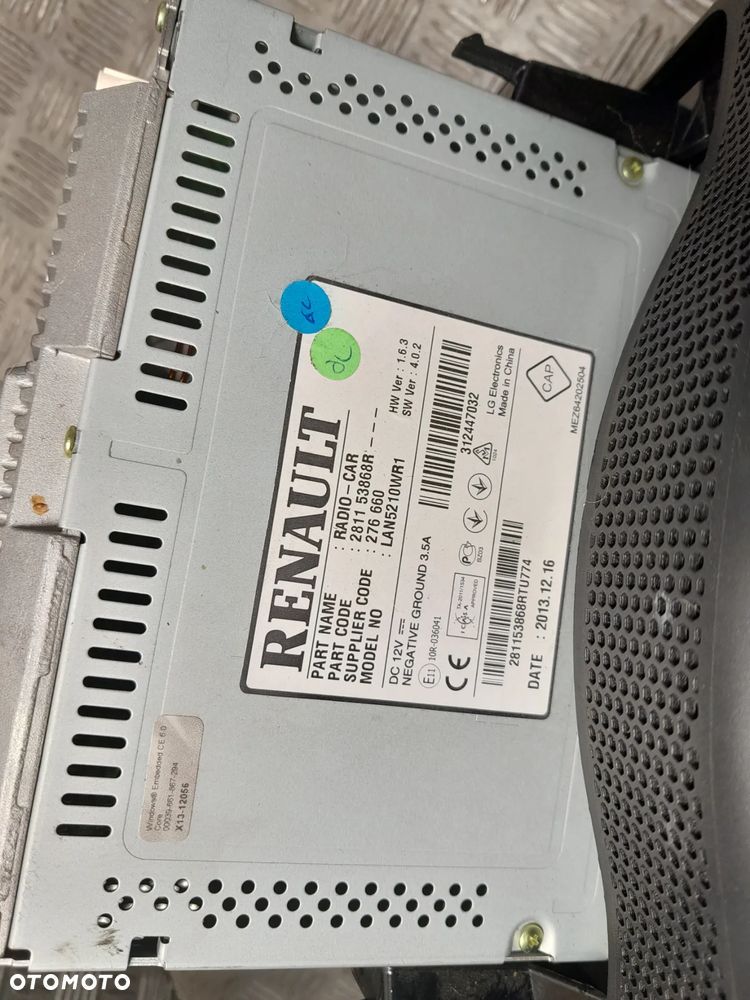 RENAULT CLIO IV RADIONAWIGACJA + PANEL KLIMATYZACJI 281153868R - 8