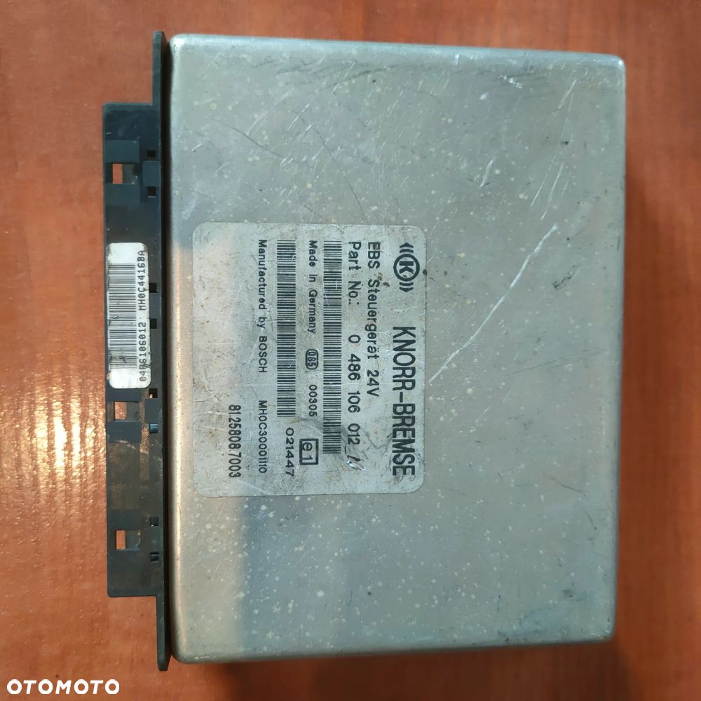 MODUŁ STEROWNIK ABS KNORR BREMSE 0486106012 A - 1
