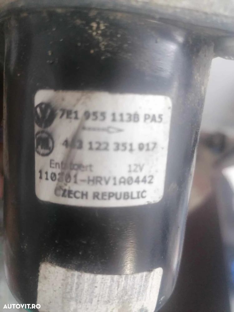 ANSAMBLU Stergator cu prindere rupta CU MOTORAS VW TRANSPORTER T5 7E1955113B, 7E1955023A - 3