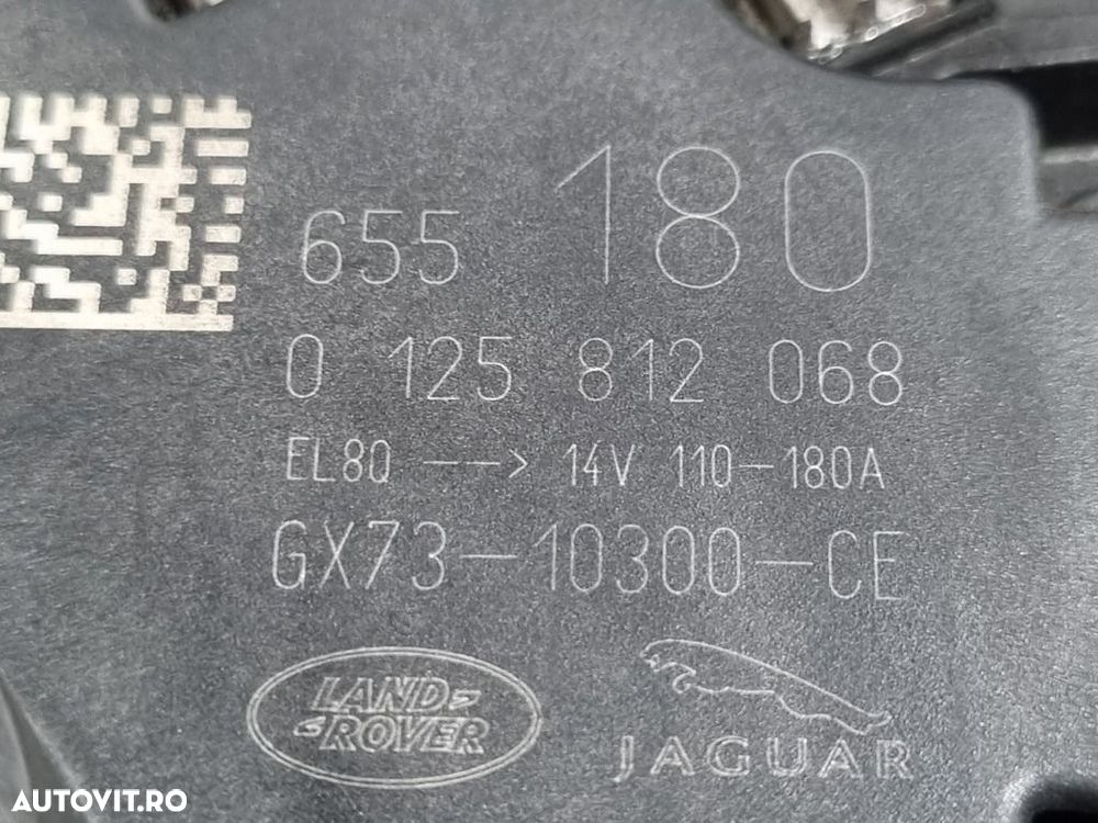 Alternator Jaguar F - Pace 2.0 D 2015 - 2020 163CP 1999CC 204DTD (1141) Diesel 0125812068 - 4
