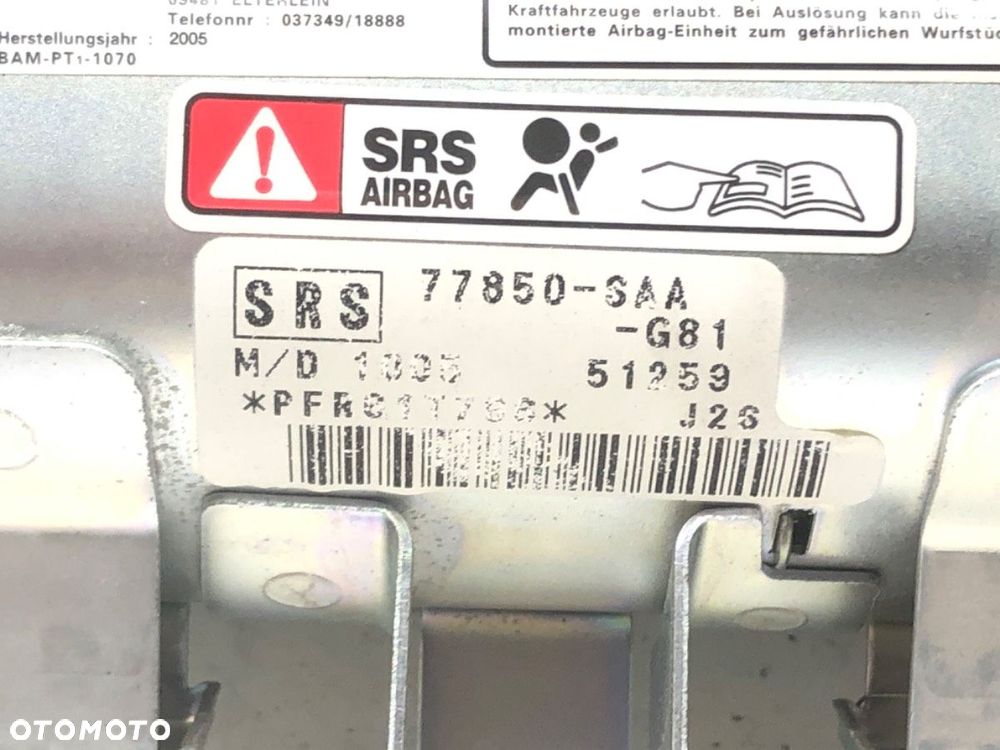 PODUSZKA POWIETRZNA PASAŻERA - 150.00 PLN - HONDA JAZZ II (GD_, GE3, GE2) 2001 - 2008 1.2 i-DSI - 4