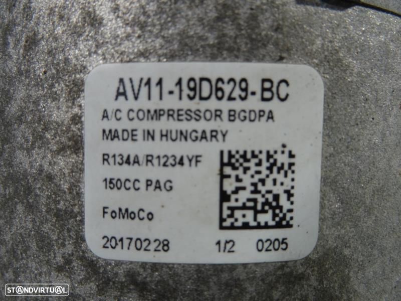 Compressor Do Ac / Ar Condicionado Ford Fiesta Vi (Cb1, Ccn)  Av1119d6 - 7