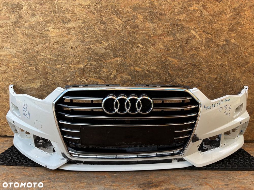 AUDI A6 C7 S-LINE 4G ZDERZAK PRZÓD  PRZEDNI PDC SPRYSK 4G0807437AC - 1