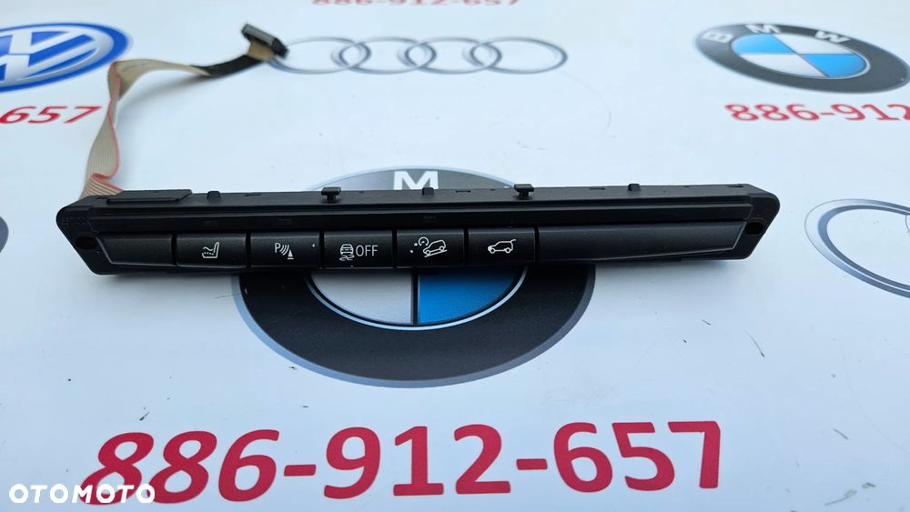 BMW X5 E70 X6 E71 Zespół przełączników konsoli środkowej Panel sterowania PDC Klapa Fotele 9208216 - 2