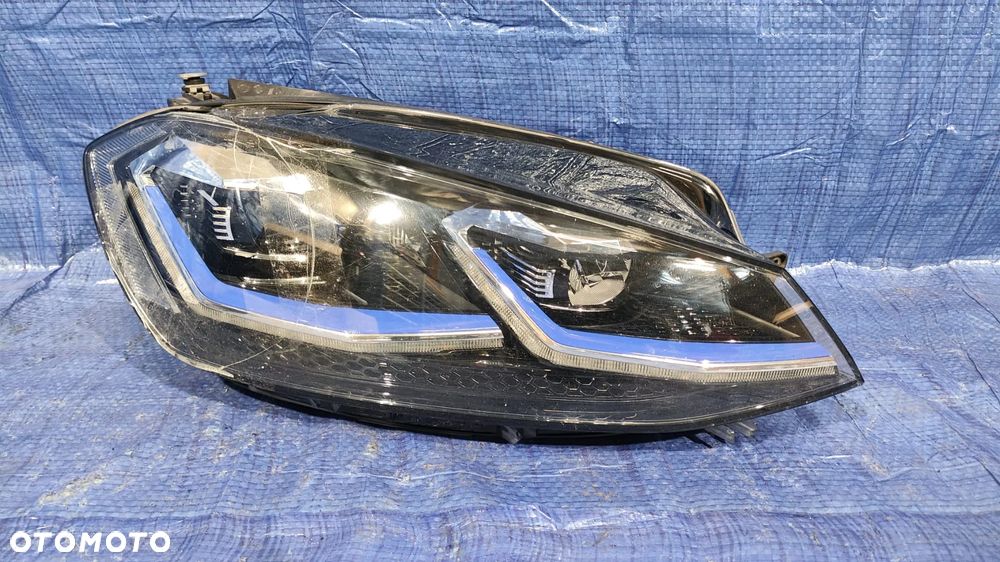 REFLEKTOR LAMPA PRAWY PRZÓD FULL LED KOMPLETNY PRZETWORNICA MODUŁ EUROPA VW GOLF VII 7 LIFT GTE E-GOLF - 1