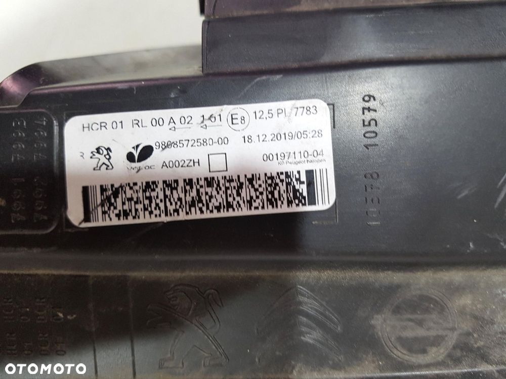 PEUGEOT EXPERT III 3 TRAVELLER LAMPA PRZÓD PRZEDNIA PRAWA 9808572580 EU ORG - 7