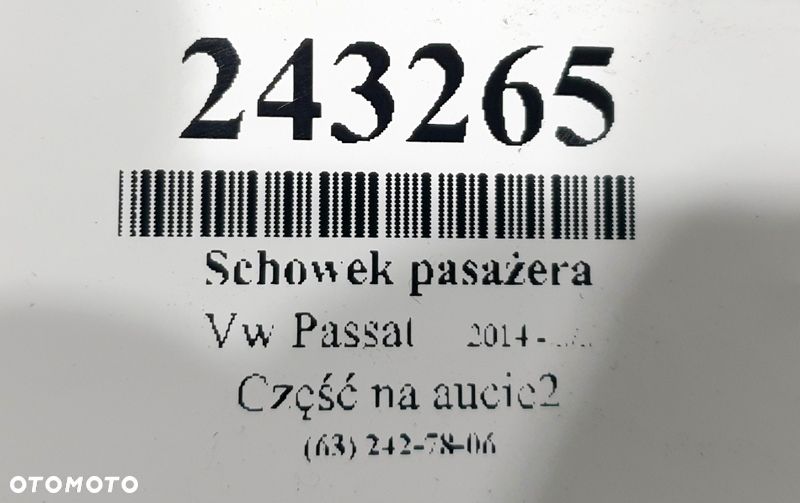 VW Passat B8 Schowek Pasażera - 3