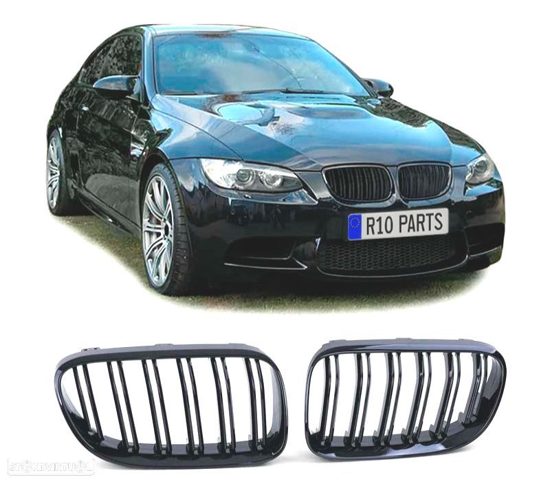 GRELHAS BMW E92 E93 LCI 10-14 LOOK M4 PRETO BRILHANTE - 2