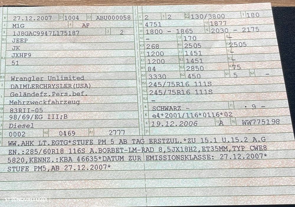 Jeep Wrangler Unlimited Hard-Top 2.8 CRD DPF Sport - 9