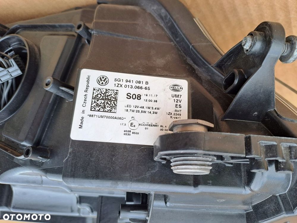 VW GOLF 7 GTE LIFT LEWA LAMPA 5G1941081B UŻYWANA - 7