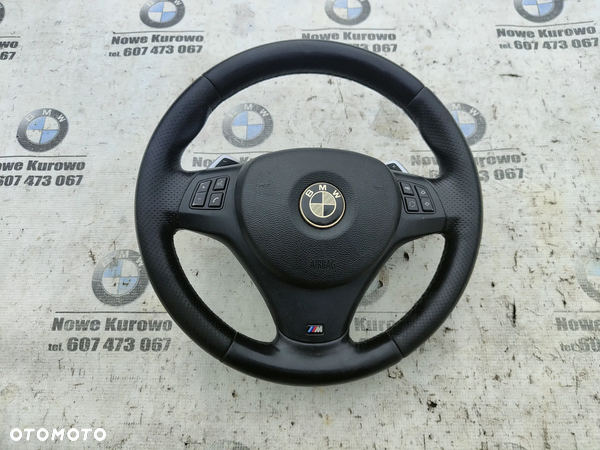 BMW E81 E82 E87 E88 E90 E91 E92 E93 Kierownica M-Pakiet poduszka łopatki z łopatkami