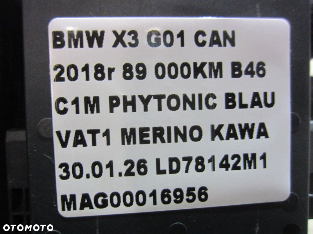 BMW X3 G01 CZUJNIK ZMIANY PASA RUCHU RADAR ASYSTENT 66326891728 6891728 - 8