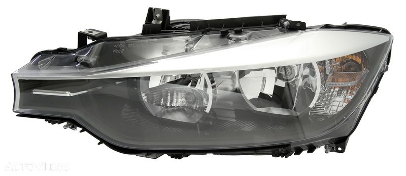 Far Bmw Seria 3 (F30/F31), 01.2012-06.2015 Sedan/Combi, electric, tip bec H7+H7, cu motoras, cu lumini de zi, 63117259523, stanga/dreapta, marca Depo - 1