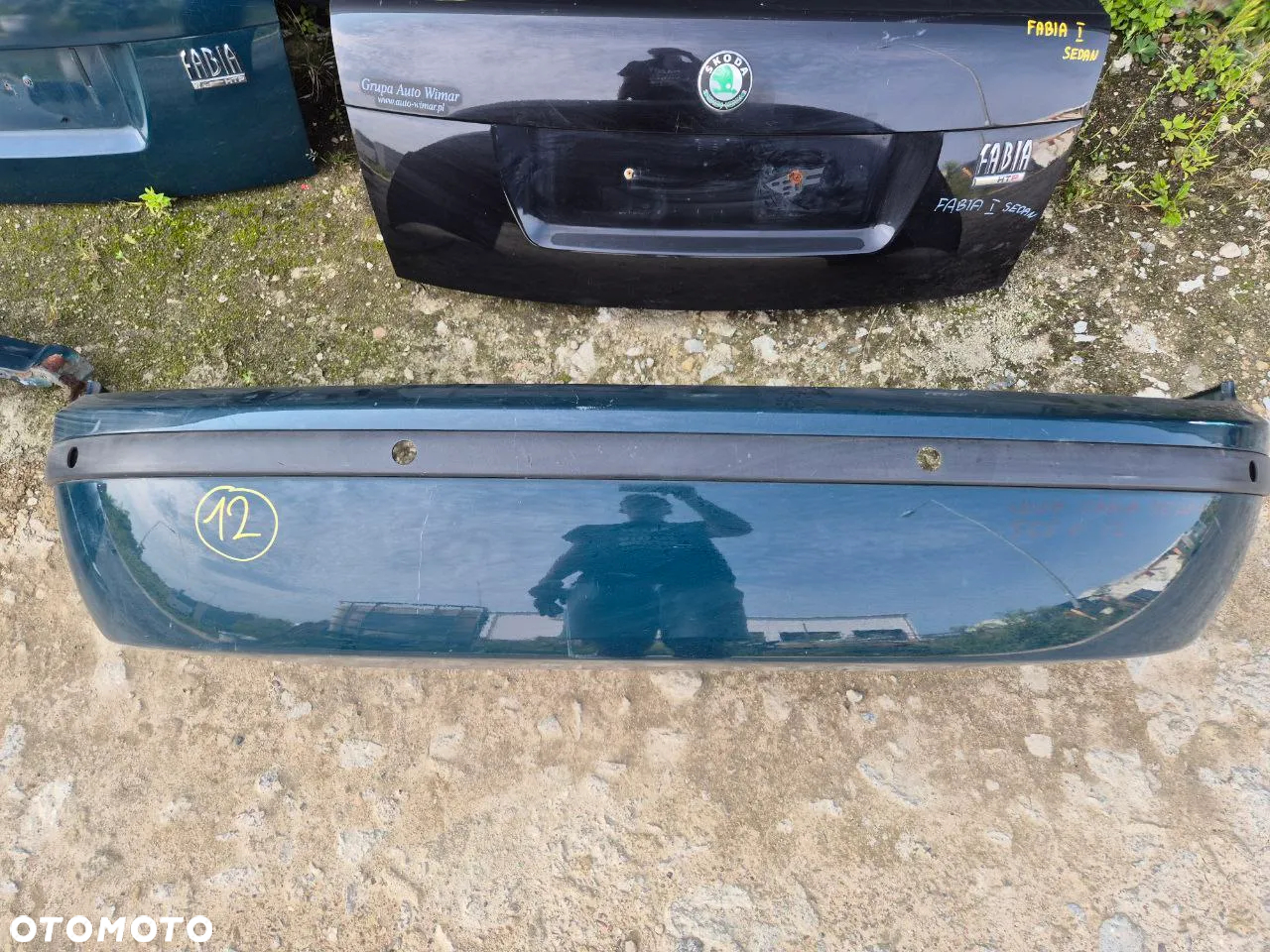 SKODA FABIA I ZDERZAK ZŁOTY ZIELONY KLAPA BŁOTNIK REFLEKTOR LAMPA PAS PRZEDNI WZMOCNIENIE - 13