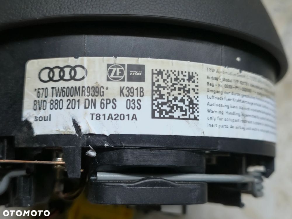 AUDI A4 B9 A3 8V PODUSZKA POWIETRZNA MAŁA KIEROWCY 8V0880201DN 6PS - 3