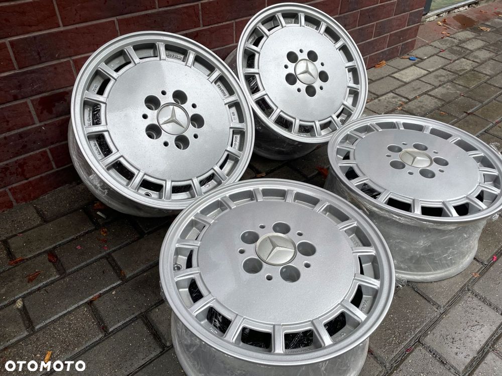 alu felgi mercedes 15 gullideckel 7j et44 w124 oryginał - 3