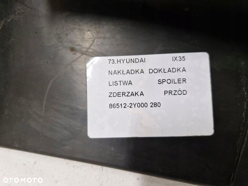 HYUNDAI IX35 NAKŁADKA DOKŁADKA LISTWA SPOILER ZDERZAKA PRZÓD PRZEDNI - 8
