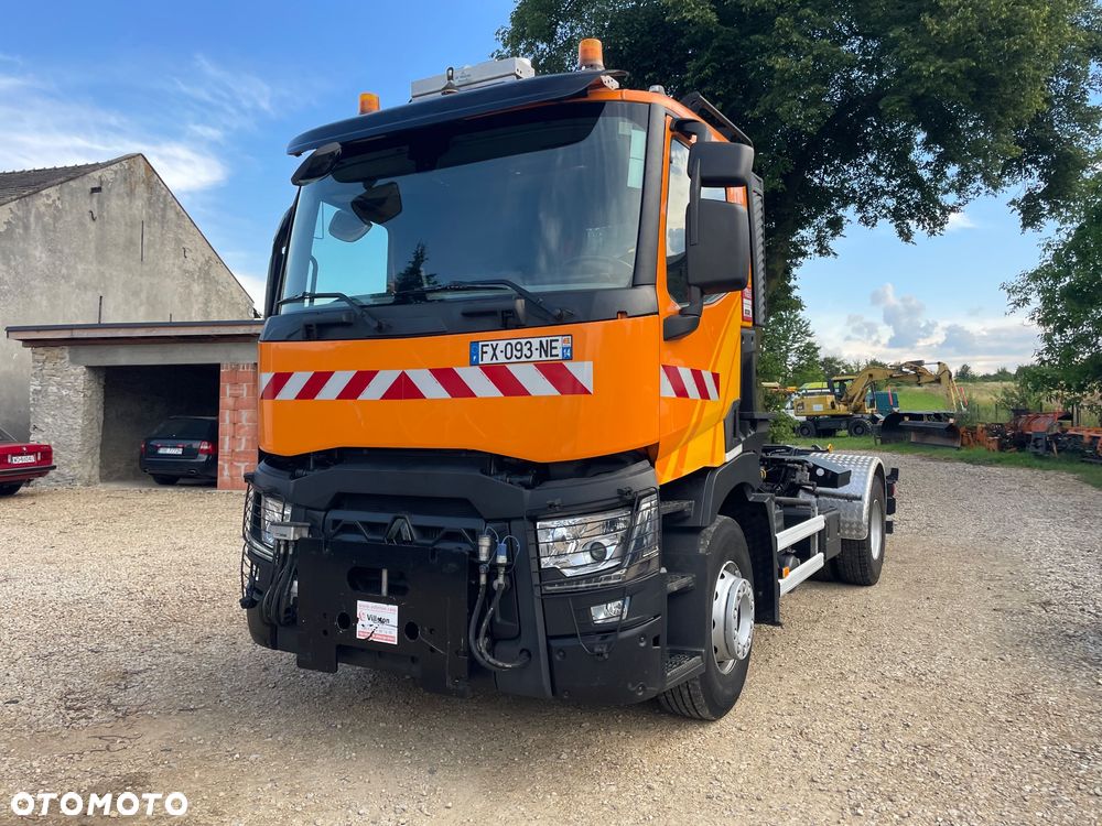 Renault C 440 Kerax Premium Hakowiec PALFINGER T15  Czołownica pojazd specjalny zimowego utrzymania dróg - 4