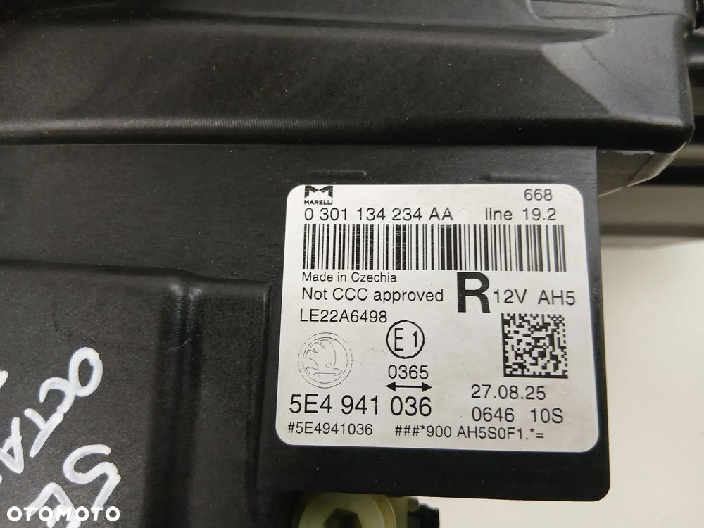 Reflektor przód przedni prawy lampa FULL LED Skoda Octavia IV LIFT FL - 9