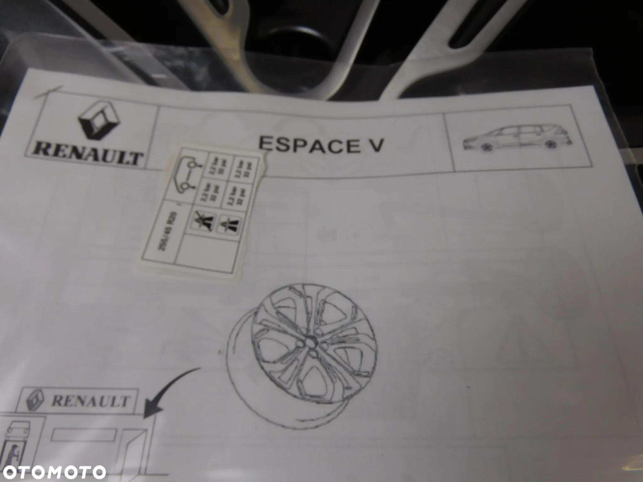 FELGI 20 RENAULT AUSTRAL ESPACE V KADJAR KOLEOS ARCANA SCENIC IV - 6