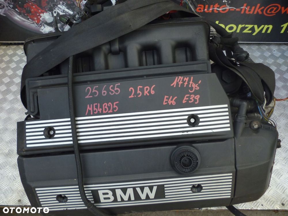 SILNIK KOMPLETNY BMW E46 E39 2.5 R6 M54B25 256S5 177 TYS - 2