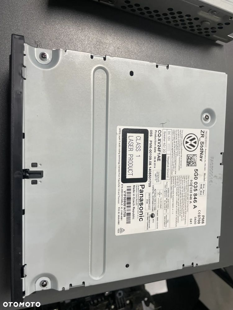 VW GOLF VII nawigacja radio czytnik 5G0035846A - 2