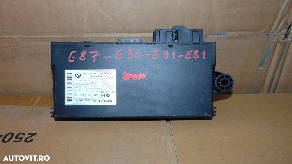 Calculator comfort BMW Seria 1 E 87,E90,E91 an 2008 cod 5WK49513VBR - 1