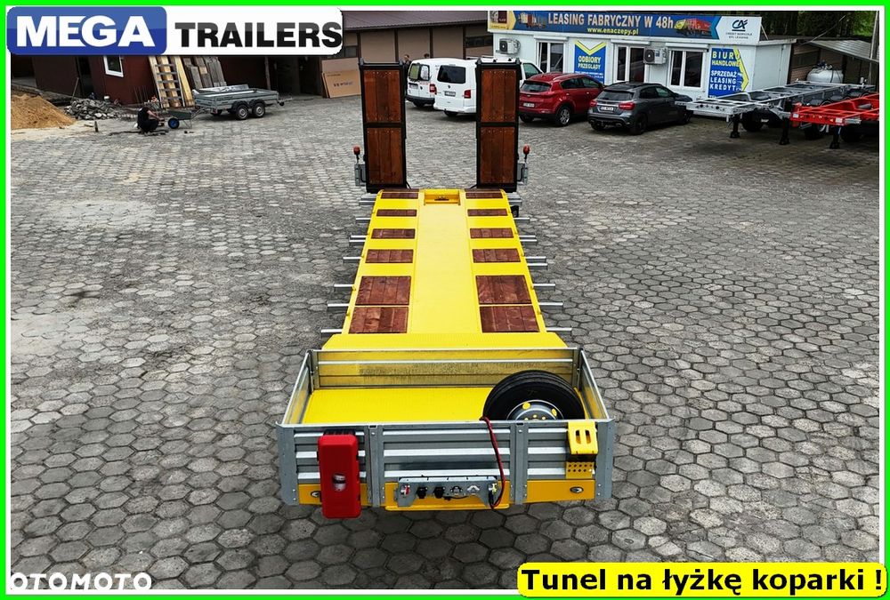 Mega Nisko podłoga 4 osie,  dł. 9,50 m, TUNEL na RAMIĘ KOPARKI !!! - 12