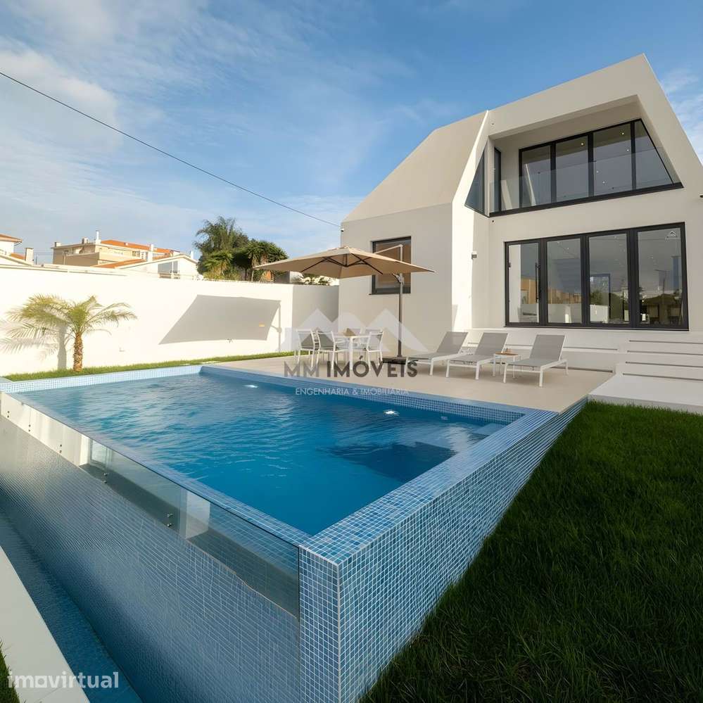 Moradia T3+1 | NOVA | Piscina | Francelos | 4 Frentes | Box | Praia - Grande imagem: 3/60