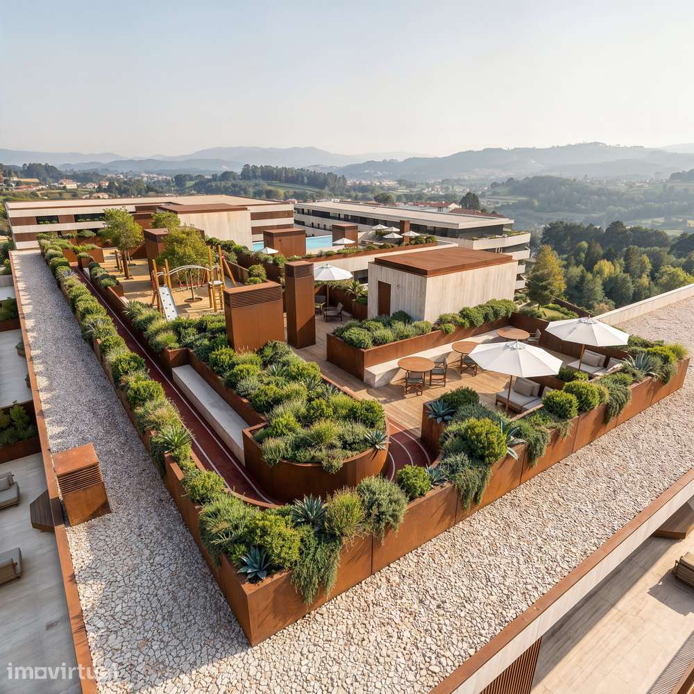 Apartamento T1 com varanda e 1 lg garagem | Piscina na cobertura - Grande imagem: 2/21